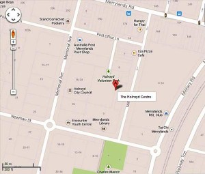 Location of Holroyd Centre